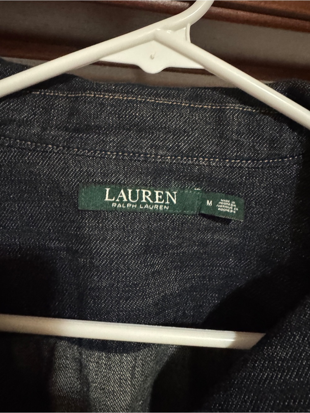 Ralph Lauren Dark Indigo Denim Midi Dress - Picture 3 of 9